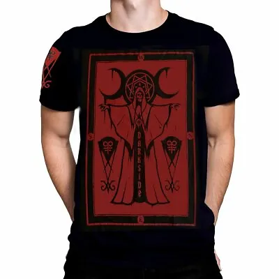 Buy Darkside - CULT PRIEST -  Ltd Edition Blood Red T-Shirt - Black -  Goth, Occult • 19.95£