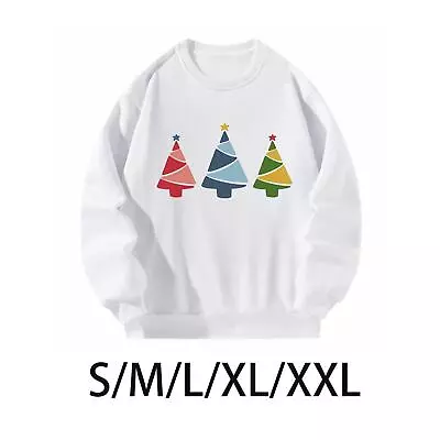 Buy Women Crewneck Sweatshirt Pullover Tops Christmas Tree Costumes Simple Pullover • 10.27£