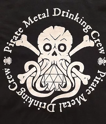 Buy Pirate Metal Drinking Crew T-shirt Alestorm Metallica Slayer Iron Music • 30£