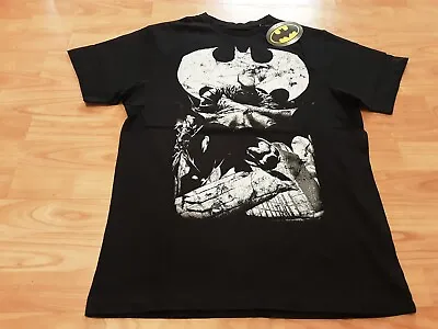 Buy Bnwt Mens Batman Dark Knights Dc Comics Black T Shirt Size Xl • 7£