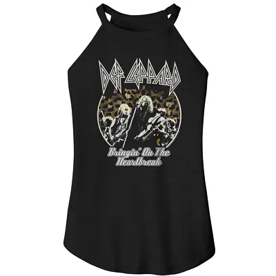 Buy Def Leppard Bringin On The Heartbreak Women's Rocker Tank T Shirt Rock Merch • 26.93£