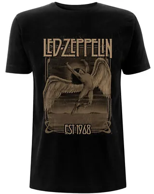 Buy Led Zeppelin Falling Faded Black T-Shirt - OFFICIAL • 16.29£