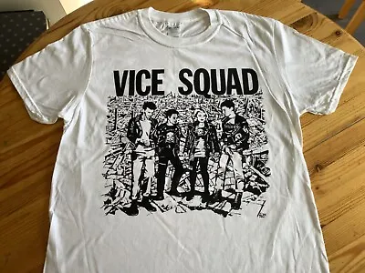 Buy VICE SQUAD Last Rockers T-Shirt White Size Medium New Punk Oi! UK82 Beki Bondage • 13.99£
