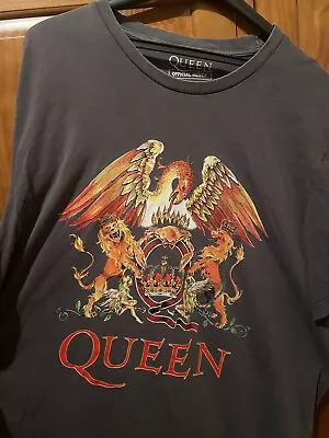 Buy Queen Official Merch Black/Dark Grey T-shirt - Size 2XL Rock Band Shirt • 20.89£