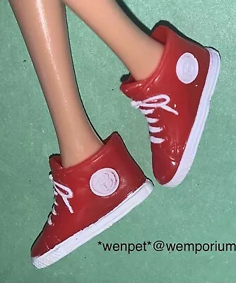 Buy Barbie Coca Cola Party Red Shoes Hi Top Boots Trainers Vintage 1998 Doll Clothes • 8.99£