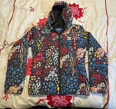 Buy Adidas Originals Slim All Over Print Floral Puffer Jacket - Size UK 10 • 49.99£