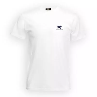 Buy Rockwood Navy Print Logo T-Shirt - White • 3.99£