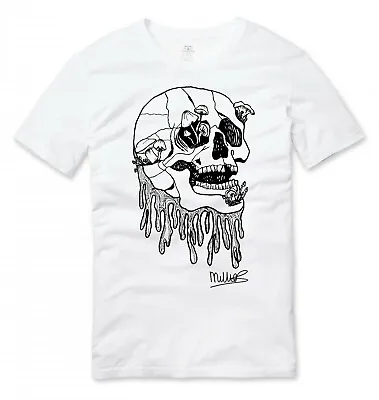 Buy Evil Mushroom Tattoo Style T Shirt White • 28.49£