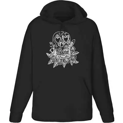 Buy 'Skull On Roses' Adult Hoodie / Hooded Sweater (HO004709) • 24.99£