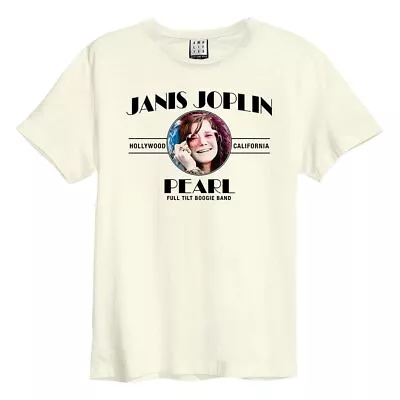 Buy Amplified Mens 50th Anniversary Janis Joplin T-Shirt GD476 • 30.59£