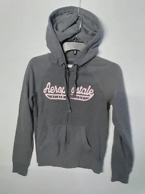 Buy Aeropostale Womens Size Small New York Gray Hoodie Sweatshirt Full Zip Pre-owned • 23.62£