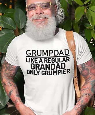 Buy Grandad T-shirt Grumpy Funny Gift Grumpdad Shirt Grandpa Birthday Present Tee Uk • 10.99£