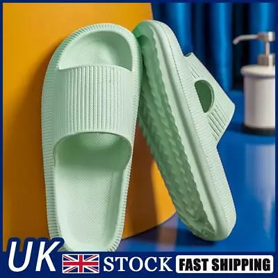 Buy Cool Slippers Anti-Slip Home Couples Slippers Elastic For Walking (Green 38-39) • 8.73£