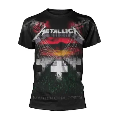 Buy METALLICA - PUPPETS FADED (ALL OVER) BLACK T-Shirt, Front & Back Print X-Large • 30.98£