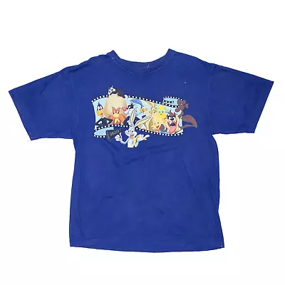 Buy WARNER BROS Womens Bugs Bunny Productions Blue Regular Short Sleeve T-Shirt M • 5.99£