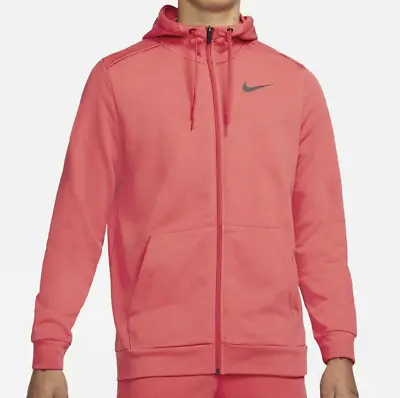 Buy Nike Men's Long Sleeve Sport Hoodie Jacket Hooded Red Black Size M • 43.25£