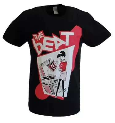 Buy Mens Black Official The Beat Record Player Girl T Shirt • 16.99£