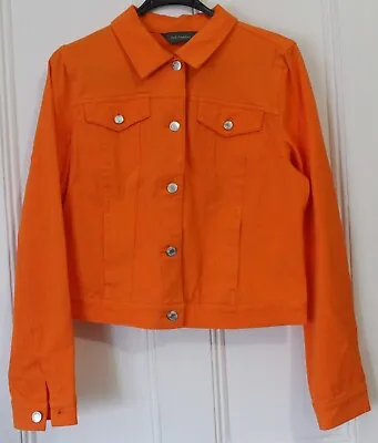 Buy Orange Sunset Ruth Langsford Twill Denim Style Jacket - Size 12 - New • 7.99£