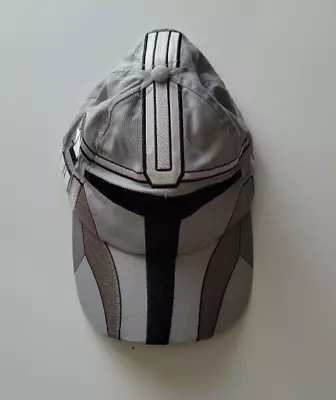 Buy NWT Disney Park Star Wars The Mandalorian Baseball Cap Hat Din Djarin Helmet • 17.37£