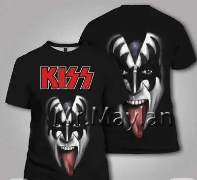 Buy Kiss Rock T Shirt Band  Men's Gene Simmons Demon Face  New  • 9.99£