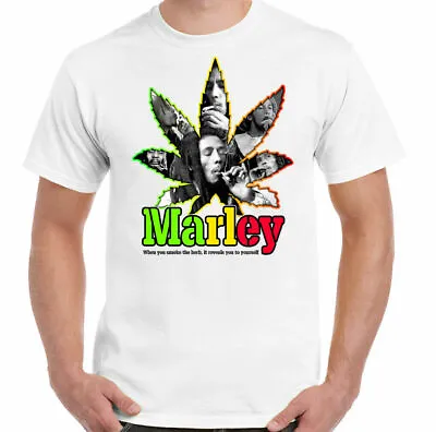 Buy Bob Marley T Shirt Legend Ganja Reggae Rasta 100% Retro Gift White S- 3xl Tee • 6.99£