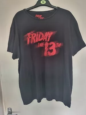Buy Mens Friday The 13th Black Offical Tshirt XL • 2.99£