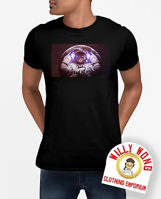 Buy Cat Space Man T-Shirt Retro Geek Nerd  00s 80s Tee Classic Gift Movie Men Aliens • 11.93£