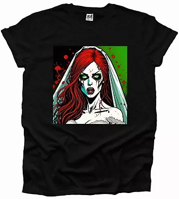 Buy Bride Of Dracula Classic Horror Fan Movie Tshirt Men's Goth Zombie Emo Woman UK • 9.99£