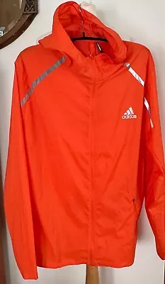 Buy Adidas Marathon Hooded Running Jacket Lightweight Packable Size XL Adidas Hoode • 39.99£