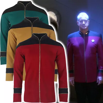 Buy For The Next Generation Admiral Red Uniforms TNG Yellow Blue Mens Jacket Costume • 31.50£