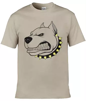 Buy Dog Head Unisex Softstyle T-Shirt Angry Dog Top Unleash The Fury! • 12.99£