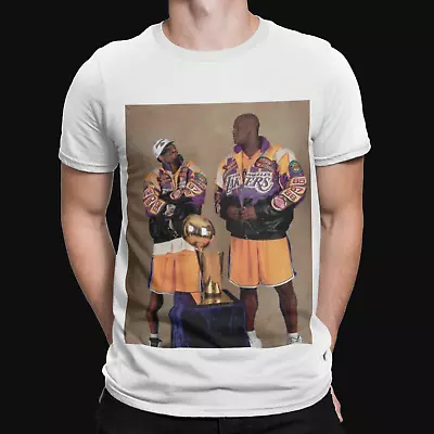 Buy Kobe Bryant And Shaquille O'Neal Trophy T-Shirt - Legends Retro RIP - Basketball • 8.39£