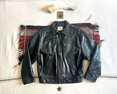 Buy LEVIS Highwayman Leather Biker Jacket L 90s 50s Style Italy LNWOT IMMACULATE LVC • 499.98£