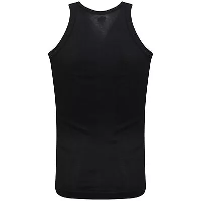 Buy Men's Slim Fit Vest Ribbed 100% Cotton Gym Tank Muscle Athletic Top Fitted Vests • 5.99£