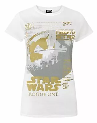 Buy Star Wars White Short Sleeved T-Shirt (Womens) • 14.99£