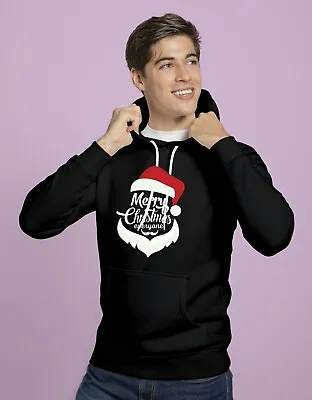 Buy Christmas Jumper Merry Christmas Everyone Funny Hoodie Hood Fleece Xmas Gift Top • 19.99£