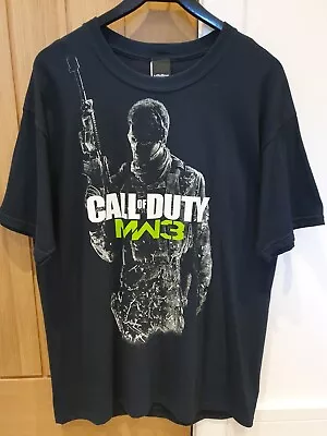 Buy Activision Call Of Duty Modern Warfare 3 COD MW3 100% Cotton T-shirt Black Large • 13.99£