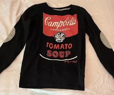 Buy Andy Warhol Uniqlo SPRZNY MEDIUM SWEATSHIRT Campbell's Soup Can Pop Art Print M • 29.99£