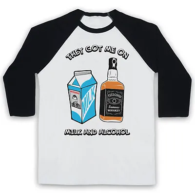 Buy Dr Feelgood Milk And Alcohol Rock T-shirt Unofficial 3/4 Sleeve Baseball Tee • 23.99£