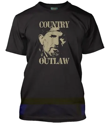 Buy Willie Nelson Outlaw Country Inspired, Men's T-Shirt • 18£