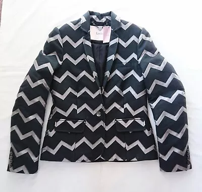 Buy Luella Chevron Stripe Blazer Jacket - UK6 • 89£