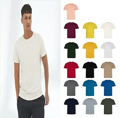 Buy Organic Cotton Cascade Tee Plain Stylish T-shirt Mens Top EA001 AWDis Ecologie • 11.49£