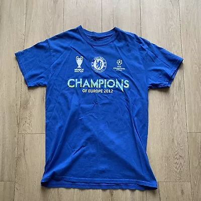 Buy Chelsea 2012 Champions League Final T Shirt Munich Official Size M Collectable • 11.50£
