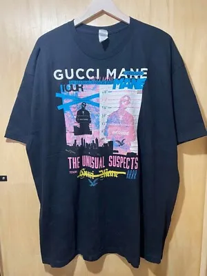 Buy GILDAN HAMMER GUCCI MANE T-Shirt Men's Size 2XL Black THE UNUSUAL SUSPECTS TOUR • 175.96£
