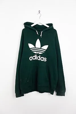 Buy Adidas Dark Green Trefoil Pullover Hoodie (Large) • 19.20£