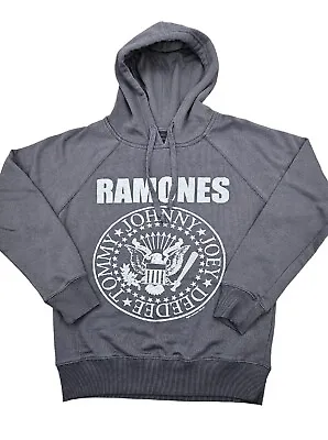 Buy The Ramones Presidential Seal Women's/Girls Medium 2011 Grey Hoodie Sweatshirt • 27.44£