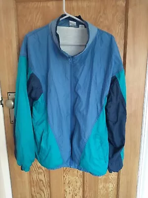 Buy 1990s Vintage PRO SPIRIT Mens Green Blue Lightweight Shell Suite Jacket Medium  • 13.99£
