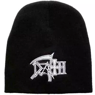 Buy Death Embroidered Logo Beanie Hat Official Metal Band Merch  • 18.80£