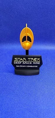 Buy Star Trek DS9 Bajoran Com-Badge & Display Stand (3D Printed) - FREE POSTAGE • 19.95£