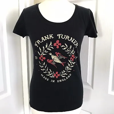 Buy Ladies Frank Turner T Shirt Black Size Small • 12.99£